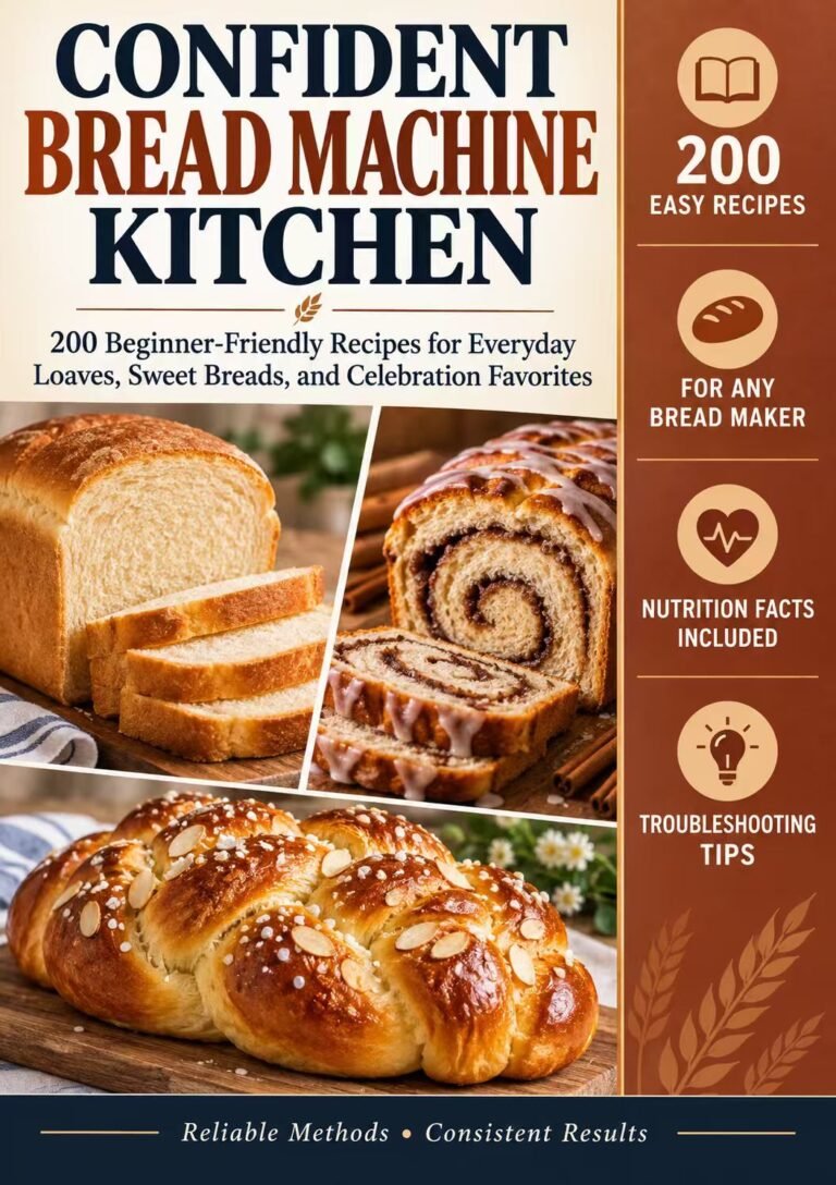 Confident Bread Machine Kitchen: 200 Beginner-Friendly Recipes for Everyday Loaves, Sweet Breads, and Celebration Favorites book cover