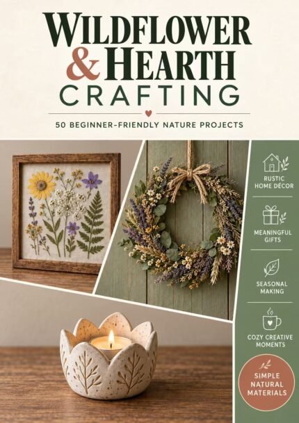 Wildflower & Hearth Crafting 50 Beginner-Friendly Nature Projects for Rustic Home Décor, Meaningful Gifts, Seasonal Making, and Cozy Creative Moments